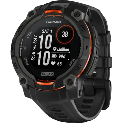 Garmin Instinct 3 Solar 45 mm Svart | Pulsklocka
