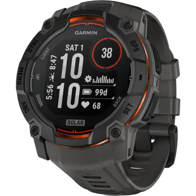 Garmin Instinct 3 Solar 50 mm Svart | Pulsklocka