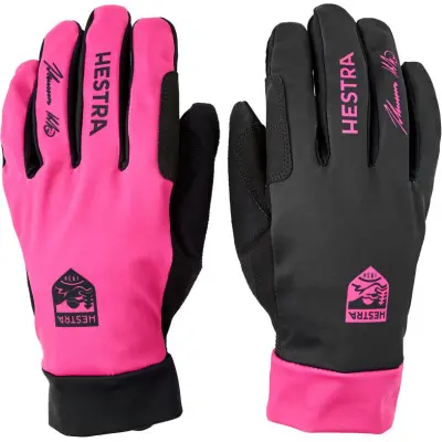Hestra Klaebo Pro Model 5-finger Längdskidhandskar Black/Orchid, 6