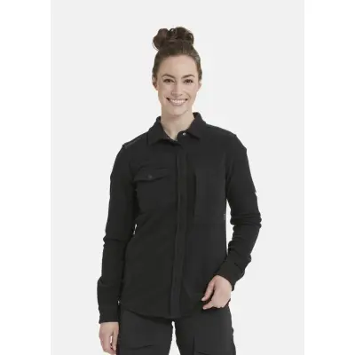 Noelle W Polar Fleece Shirt, Black, 42,  Fleecetröjor