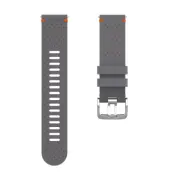 Polar Wrist Band 22Mm Leather Grey/Orange M/L