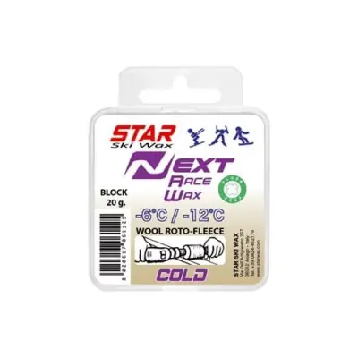Star Next Racewax Block 20g (wool Roto Fleece - Polar