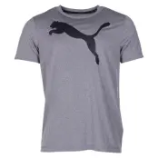 Active Big Logo Tee, Medium Gray Heather, Xxl,  Puma