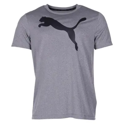 Active Big Logo Tee, Medium Gray Heather, Xxl,  Puma