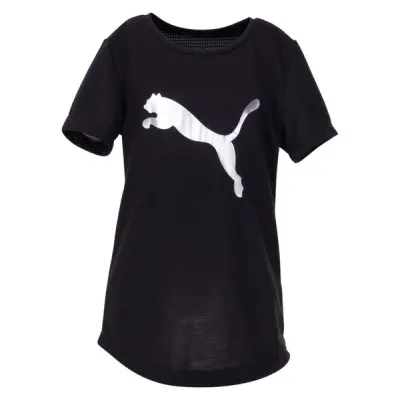 Active Sports Tee G, Puma Black-Metallic Silver, 116,  Puma
