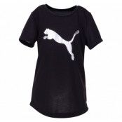 Active Sports Tee G, Puma Black-Metallic Silver, 128,  Puma