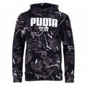 Alpha Aop Hoody Fl B, Puma Black, 116,  Puma