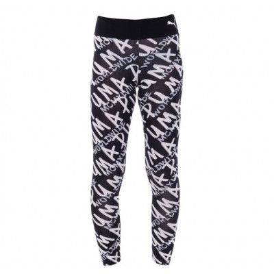 Alpha Aop Leggings G, Puma Black, 110,  Puma