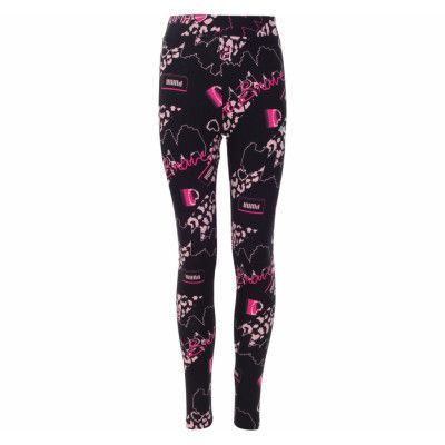 Alpha Aop Leggings G, Puma Black-Peachskin, 152,  Puma