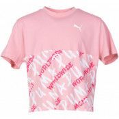 Alpha Aop Tee G, Bridal Rose, 128,  Puma