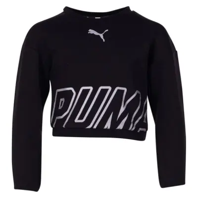 Alpha Crew Sweat Tr G, Cotton Black, 140,  Puma