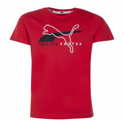 Alpha Graphic Tee B, High Risk Red, 128,  Puma