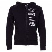 Alpha Hooded Jacket B, Cotton Black, 128,  Puma