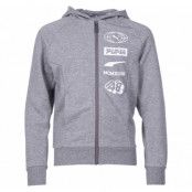 Alpha Hooded Jacket B, Medium Gray Heather, 104,  Puma