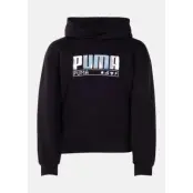 Alpha Hoodie Fl G, Puma Black, 128,  Hoodies
