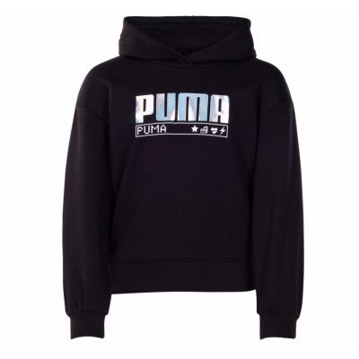 Alpha Hoodie Fl G, Puma Black, 164,  Puma