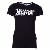 Alpha Logo Tee G, Puma Black, 110,  T-Shirts