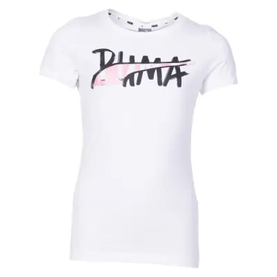 Alpha Logo Tee G, Puma White, 116,  Puma