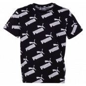 Amplified Aop Tee B, Puma Black, 104,  Puma