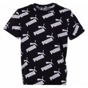 Amplified Aop Tee B, Puma Black, 116,  T-Shirts