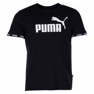 Amplified Big Logo Tee, Cotton Black, S,  Puma