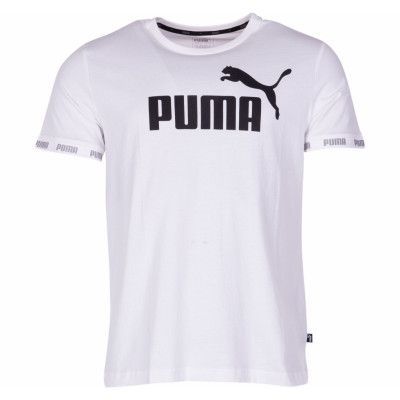 Amplified Big Logo Tee, Puma White, L,  Puma