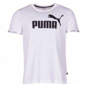 Amplified Big Logo Tee, Puma White, S,  Puma