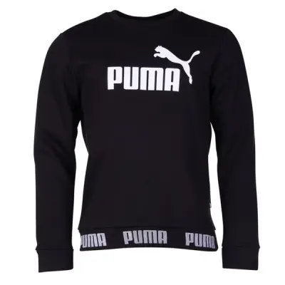 Amplified Crew Fl, Cotton Black, M,  Puma