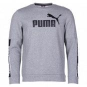 Amplified Crew Fl, Medium Gray Heather, L,  Puma