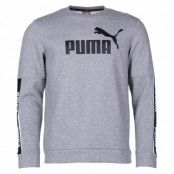 Amplified Crew Fl, Medium Gray Heather, M,  Puma