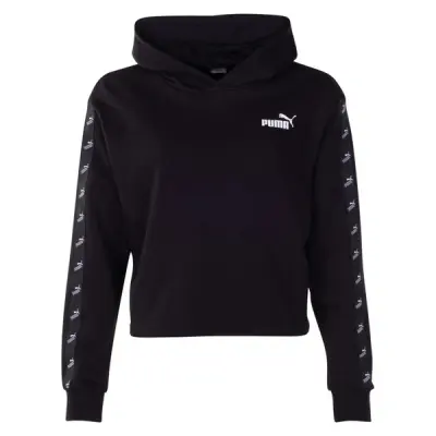 Amplified Cropped Hoodie Tr, Puma Black, S,  Hoodies