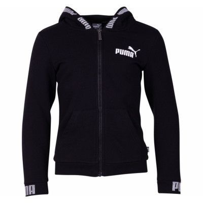 Amplified Hooded Jacket B, Cotton Black, 152,  Puma