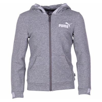 Amplified Hooded Jacket B, Medium Gray Heather, 164,  Puma