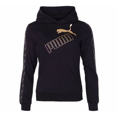 Amplified Hoodie Fl, Puma Black-Gold, S,  Puma
