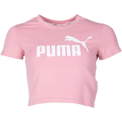 Amplified Logo Fitted Tee, Bridal Rose, L,  Puma