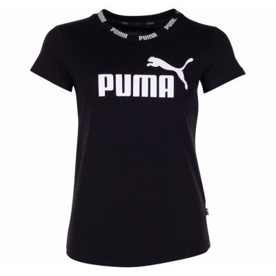 Amplified Tee, Cotton Black, S,  Puma