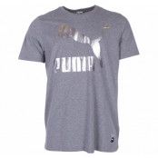 Archive Logo Tee, Medium Gray Heather, M,  Puma