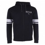 Athletic Fz Hoody, Cotton Black-Puma White, L,  Puma