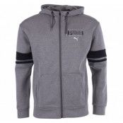 Athletic Fz Hoody, Medium Gray Heather-Cotton Bla, M,  Puma