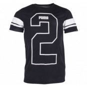 Athletic Number Tee, Cotton Black-White, L,  Puma