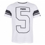 Athletic Number Tee, Puma White-Black, M,  Puma