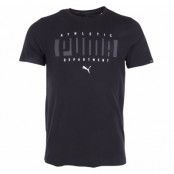 Athletic Tee, Cotton Black, L,  Puma