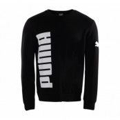 Big Logo Crew Fl, Puma Black, L,  Puma