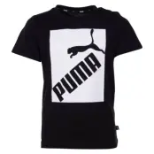 Big Logo Tee B, Puma Black, 116,  Puma