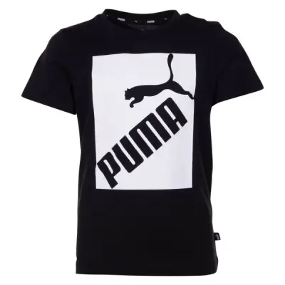 Big Logo Tee B, Puma Black, 116,  Puma