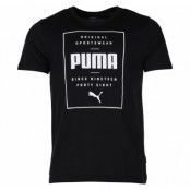 Box Puma Tee, Cotton Black, M,  Puma