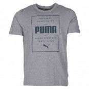 Box Puma Tee, Medium Gray Heather, M,  Puma