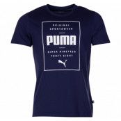 Box Puma Tee, Peacoat, L,  Puma