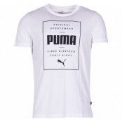Box Puma Tee, Puma White, M,  Puma