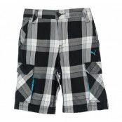 Boys Beach Check Walkshorts, Black, 104,  Puma